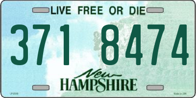 NH license plate 3718474