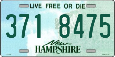 NH license plate 3718475