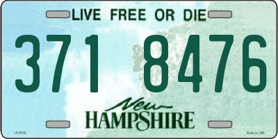 NH license plate 3718476