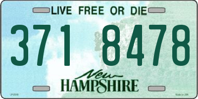 NH license plate 3718478