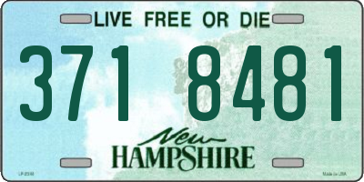 NH license plate 3718481