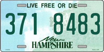 NH license plate 3718483