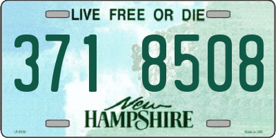 NH license plate 3718508