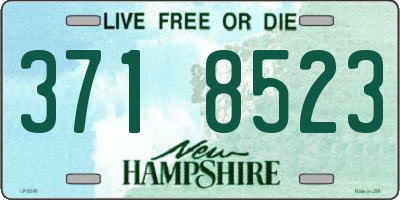 NH license plate 3718523