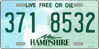 NH license plate 3718532