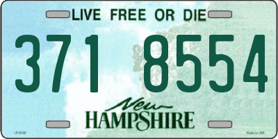 NH license plate 3718554