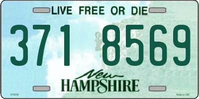 NH license plate 3718569