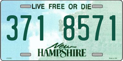 NH license plate 3718571