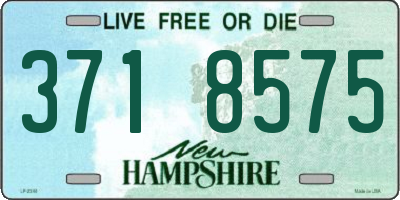NH license plate 3718575