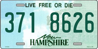 NH license plate 3718626