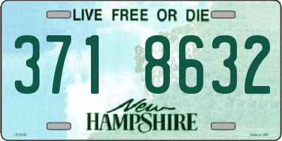 NH license plate 3718632
