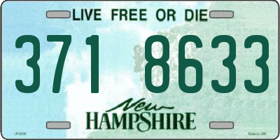NH license plate 3718633