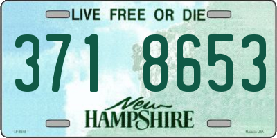 NH license plate 3718653