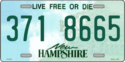 NH license plate 3718665