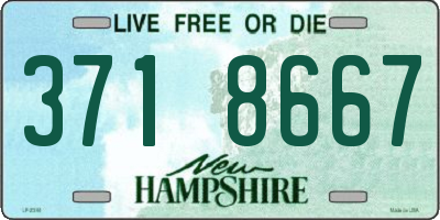 NH license plate 3718667