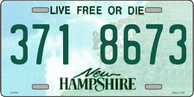 NH license plate 3718673