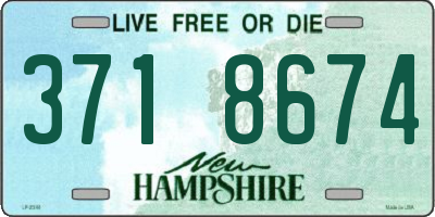 NH license plate 3718674