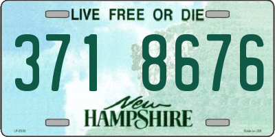 NH license plate 3718676
