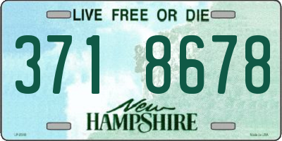 NH license plate 3718678