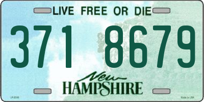 NH license plate 3718679
