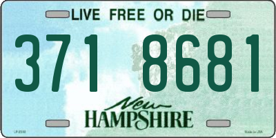 NH license plate 3718681
