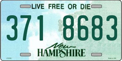 NH license plate 3718683
