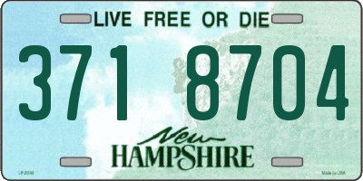 NH license plate 3718704