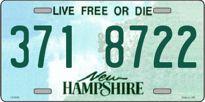 NH license plate 3718722