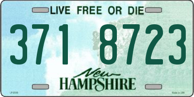 NH license plate 3718723