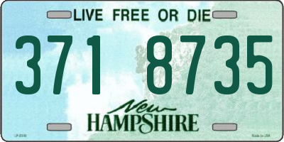 NH license plate 3718735