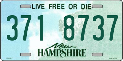 NH license plate 3718737