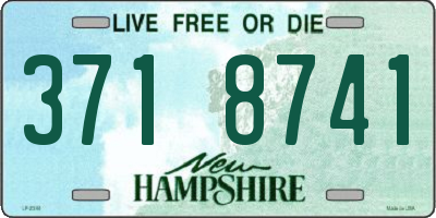 NH license plate 3718741