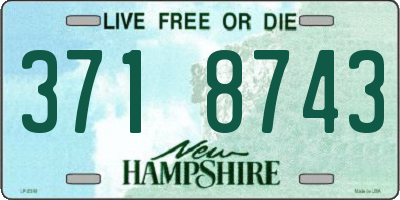 NH license plate 3718743