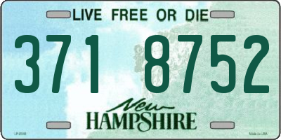 NH license plate 3718752