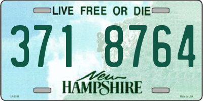 NH license plate 3718764