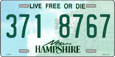 NH license plate 3718767