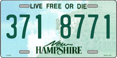 NH license plate 3718771