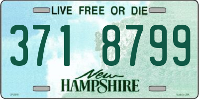 NH license plate 3718799