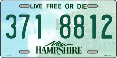 NH license plate 3718812