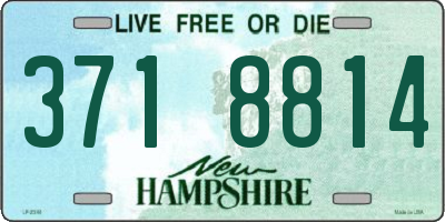 NH license plate 3718814