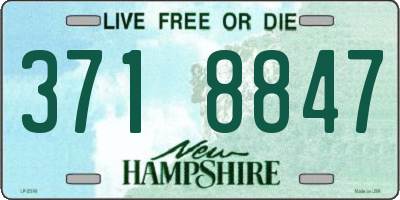 NH license plate 3718847