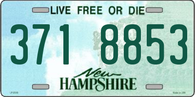 NH license plate 3718853