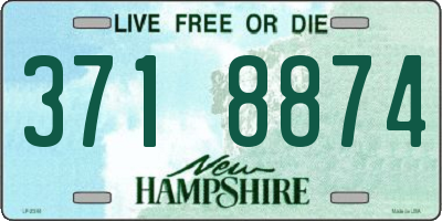 NH license plate 3718874