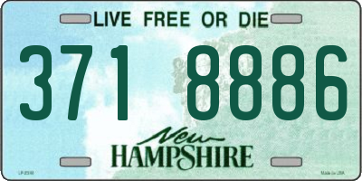 NH license plate 3718886