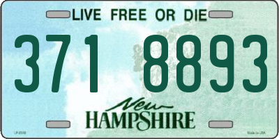NH license plate 3718893