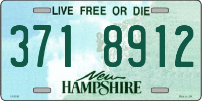 NH license plate 3718912