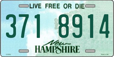 NH license plate 3718914