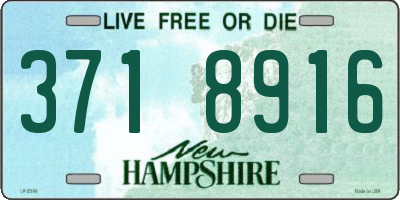 NH license plate 3718916