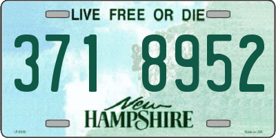 NH license plate 3718952