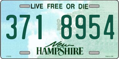 NH license plate 3718954